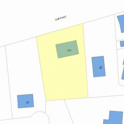 144 Austin St, Newton MA 02460-1849 plot plan