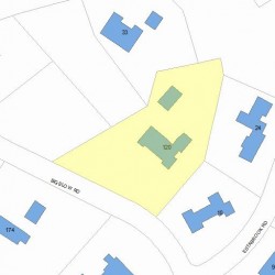 120 Bigelow Rd, Newton MA 02465-3006 plot plan