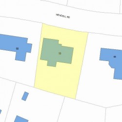 50 Wendell Rd, Newton MA 02459-2611 plot plan