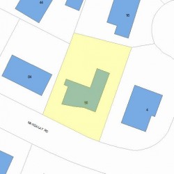 90 Mandalay Rd, Newton MA 02459-1337 plot plan