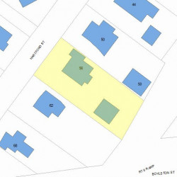 56 Hartford St, Newton MA 02461-1517 plot plan