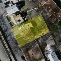 107 Edinboro St, Newton MA  02460-1301 aerial view