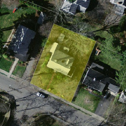 47 Lombard St, Newton MA 02458-2513 aerial view