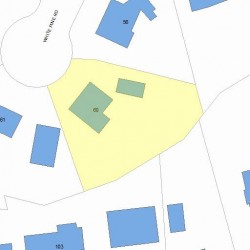 60 White Pine Rd, Newton MA 02464-1257 plot plan