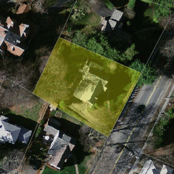 665 Centre St, Newton MA  02458-2341 aerial view