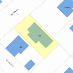 466 California St, Newton MA  02460-1213 plot plan