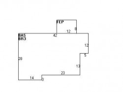 19 Lucille Pl, Newton MA  02464-1210 floor plan