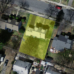 32 Barbara Rd, Newton MA  02465-1103 aerial view