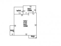 12 Burnside Rd, Newton MA  02461-1401 floor plan