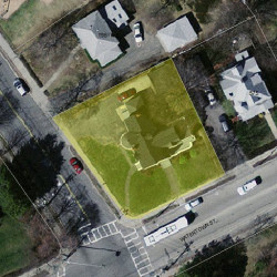 583 Watertown St, Newton MA  02460-1320 aerial view