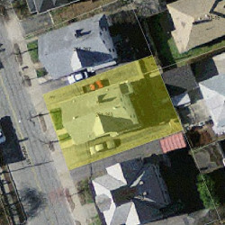 263 Pearl St, Newton MA 02458-1344 aerial view