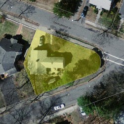 9 Roland St, Newton MA  02461-1919 aerial view