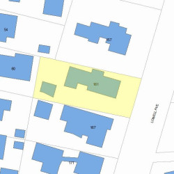 161 Lowell Ave, Newton MA 02460-1521 plot plan
