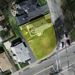 367 Albemarle Rd, Newton MA  02460-1358 aerial view