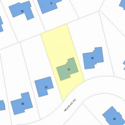 49 Westgate Rd, Newton MA 02459-3133 plot plan