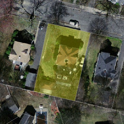 54 Woodbine St, Newton MA 02466-1809 aerial view