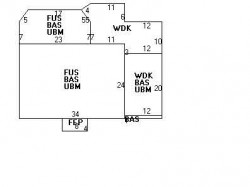 166 Ridge Ave, Newton MA  02459-2536 floor plan