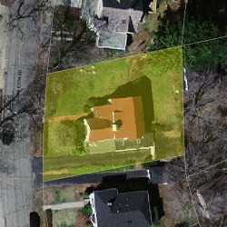 36 Tarleton Rd, Newton MA 02459-1733 aerial view