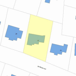17 Barbara Rd, Newton MA  02465-1123 plot plan