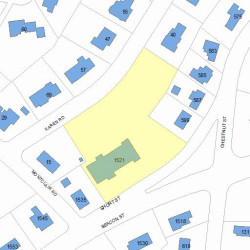 1521 Beacon St, Newton MA 02468-1506 plot plan