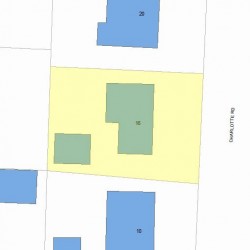 16 Charlotte Rd, Newton MA 02459-1708 plot plan