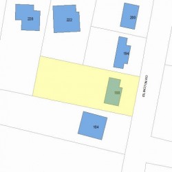 188 Islington Rd, Newton MA 02466-1012 plot plan