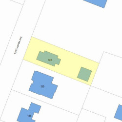 126 Beethoven Ave, Newton MA 02468-1728 plot plan