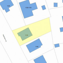 1136 Chestnut St, Newton MA 02464-1309 plot plan