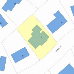 20 Haynes Rd, Newton MA  02459-2715 plot plan