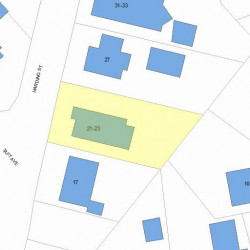 21 Harding St, Newton MA 02465-1300 plot plan