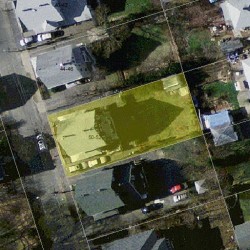 52 Dalby St, Newton MA 02458-1031 aerial view