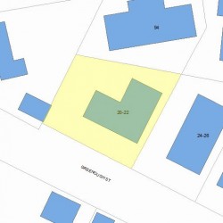 20 Greenough St, Newton MA 02465-2213 plot plan