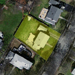 12 Bunker Ln, Newton MA  02465-1706 aerial view