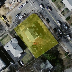 57 Walnut St, Newton MA 02460-1306 aerial view