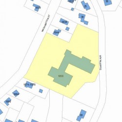 1858 Washington St, Newton MA 02466-3008 plot plan
