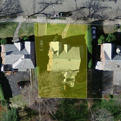 92 Stuart Rd, Newton MA 02459-1261 aerial view