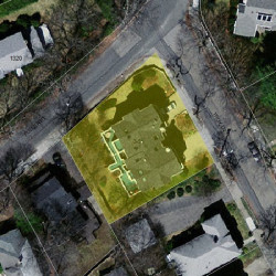 5 Troy Ln, Newton MA  02468-1016 aerial view