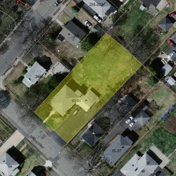 63 Broadway Ter, Newton MA  02460-1404 aerial view