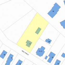 79 Pine St, Newton MA  02466-1115 plot plan
