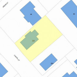 220 Chapel St, Newton MA 02458-1310 plot plan