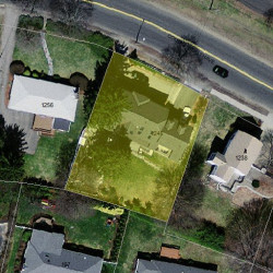 1246 Commonwealth Ave, Newton MA  02465-2911 aerial view
