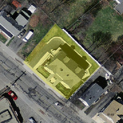 75 Crafts St, Newton MA  02458-1257 aerial view