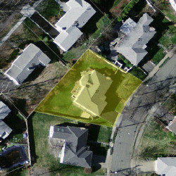 27 Deborah Rd, Newton MA 02459-2837 aerial view