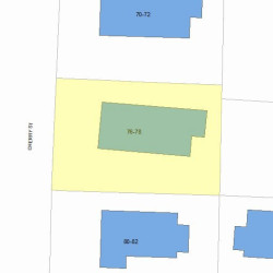 78 Cherry St, Newton MA 02465-1237 plot plan
