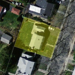 30 Fessenden St, Newton MA 02460-1118 aerial view