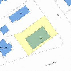 1045 Washington St, Newton MA  02465-2142 plot plan