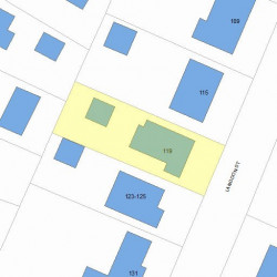 119 Langdon St, Newton MA 02458-1982 plot plan