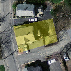 137 Edinboro St, Newton MA  02460-1337 aerial view