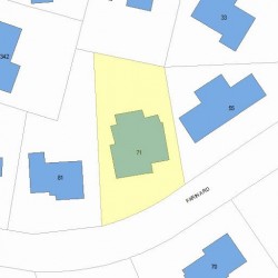 71 Farina Rd, Newton MA 02459-2833 plot plan