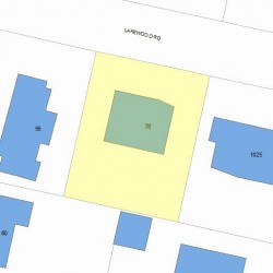 78 Lakewood Rd, Newton MA  02461-1227 plot plan